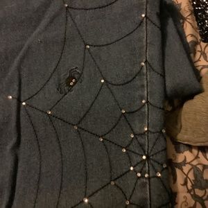 Quacker Factory Spider Web jeans Size 16-18